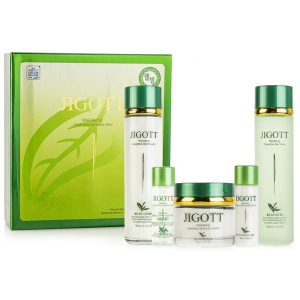 Набір для догляду за обличчям Зелений Чай Jigott Well-being Green Tea Skin Care 3SET (8809541281266) ТОП в Ужгороді