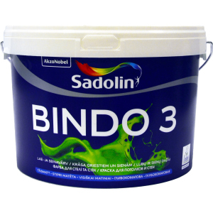 Фарба Sadolin Bindo 3 - глибокоматова латексна фарба для стін та стелі, біла, BW, 2.5 л (5078159) краща модель в Ужгороді