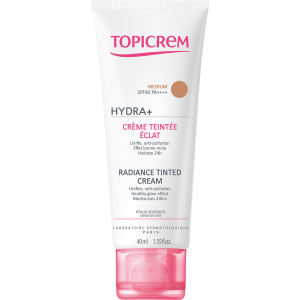 хорошая модель Тональный крем Topicrem Hydra+ Radiance Tinted Cream SPF40 с эффектом сияния средний 40 мл (3700281703597)