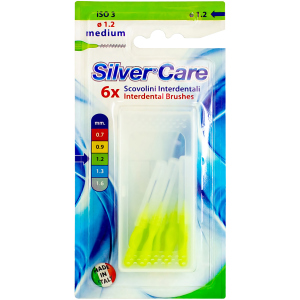 Межзубные ершики Silver Care 6 шт средние (8009315041243) в Ужгороде