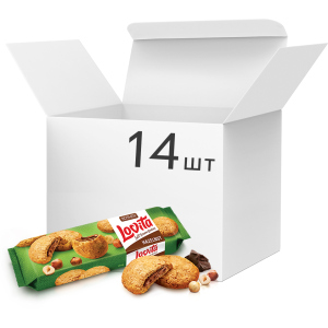 Упаковка печенья Roshen Lovita Soft Cream Cookies hazelnut 170 г x 14 шт (4823077633416) в Ужгороде