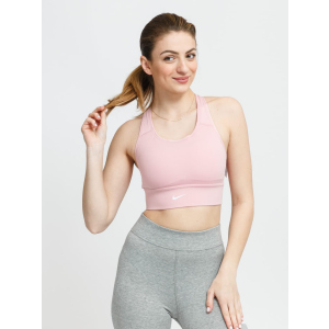 Спортивний топ Nike W Nk Swsh Lngln Bra CZ4496-630 XS Світло-рожевий (194502726060) ТОП в Ужгороді