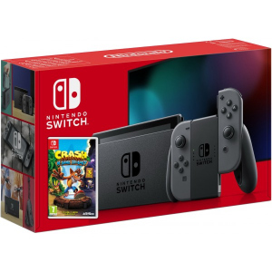 Nintendo Switch Gray (Upgraded version) + Гра Crash Bandicoot N'sane Trilogy ТОП в Ужгороді