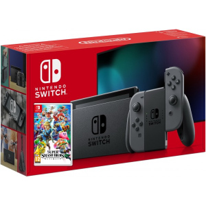 Nintendo Switch Gray (Upgraded version) + Игра Super Smash Bros. Ultimate (русская версия) лучшая модель в Ужгороде