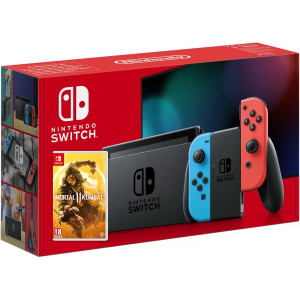 Nintendo Switch Neon Blue-Red (Upgraded version) + Игра Mortal Kombat 11 (русская версия) лучшая модель в Ужгороде