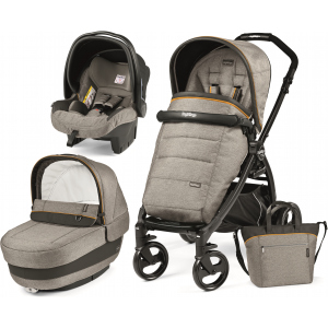 Универсальная коляска 3в1 Peg-Perego Book Plus Luxe Grey Серая (PACK02-00000000001) лучшая модель в Ужгороде