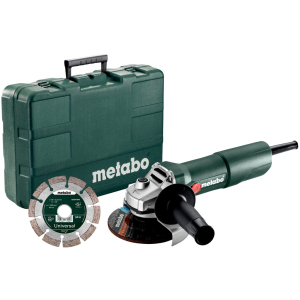 Угловая шлифмашина Metabo W 750-125 SET КШМ 750 Вт, 125 мм + диск (603605510) в Ужгороде