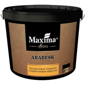 Декоративне покриття Maxima з мерехтливим ефектом "Arabesk" 5 кг (4820024427012) краща модель в Ужгороді