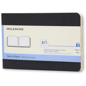 хороша модель Скетчбук Moleskine Art Cahier для Малювання 9 х 14 см 72 сторінки без лінівки Чорний (9788867323357)