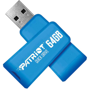 Patriot Color Quickdrives 64GB USB 3.1 Blue (PSF64GQDBL3USB) в Ужгороді