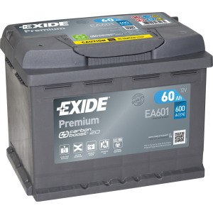 Автомобильный аккумулятор Exide Premium 60 А·ч (+/-) Euro (600EN) (EA601) лучшая модель в Ужгороде