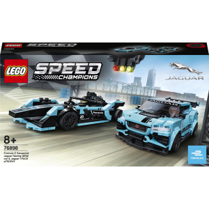 купить Конструктор LEGO Speed Champions Formula E Panasonic Jaguar Racing GEN2 car & Jaguar I-PACE eTROPHY 565 деталей (76898)