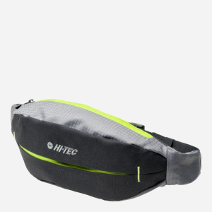 Чоловіча поясна сумка Hi-Tec Bellybag Black/Lime Punch (5902786015054) в Ужгороді