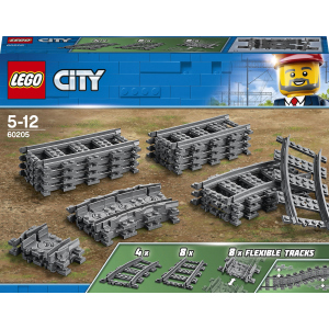 купити Конструктор LEGO City Рейки 20 деталей (60205) (5702016199055)