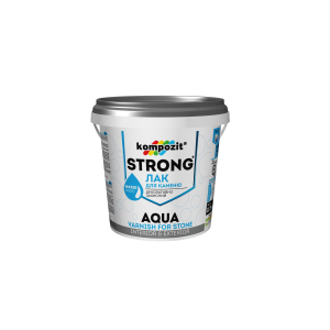 Лак для каменю STRONG AQUA Kompozit 2.5 л (4820085745124) краща модель в Ужгороді