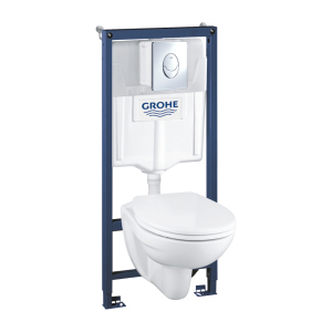 Інсталяція з унітазом Grohe Solido Compact комплект 4 в 1 39400000 надійний