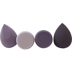 Набор спонжей для макияжа Biutee в боксе для хранения Фиолетовый 4 шт (BEA7358888118) ТОП в Ужгороде