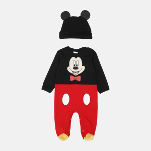 Человечек + шапочка Disney Mickey Mouse MC10455 68-74 см Черно-красный (8691109774507) ТОП в Ужгороде