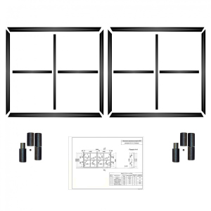 Комплект распашных ворот КСС (Свари сам) на проем 4 метра 220