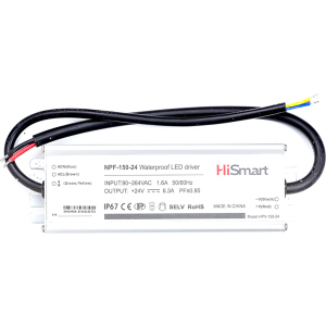 Блок питания HiSmart 24V 6.3A 150W PFC IP67 (NPF-150-24) лучшая модель в Ужгороде