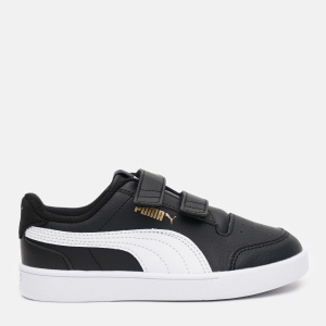 Кеди дитячі Puma Shuffle V PS 37568903 30 (11.5) Puma Black-Puma White-Puma Team Gold (4063697670228) в Ужгороді