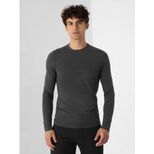 Чоловічий лонгслів 4F NOSH4-TSML350-23M XL Dark Grey Melange (5903609653972) краща модель в Ужгороді