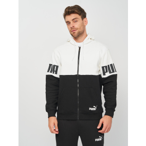 хороша модель Толстовка Puma PUMA POWER FZ Hoodie 84610402 XXL Puma White (4063699294606)