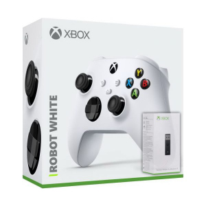 Microsoft Xbox Series X | S Wireless Controller with Bluetooth (Robot White) + Адаптер бездротового геймпада для Windows (Upgrade Version) в Ужгороді