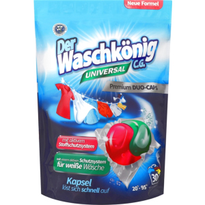 Капсули для прання Waschkonig Universal Duo Caps 30 шт (4260418932300)