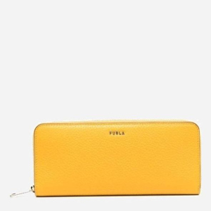 Шкіряний гаманець жіночий Furla Babylon Xl Zip Around Slim PCX8UNO-HSF0000-564S Жовтий (8050560500011)