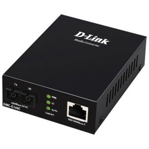 Медіаконвертер D-Link DMC-G10SC 1xGE, 1x1000BaseLX, SM, 10км, SC краща модель в Ужгороді