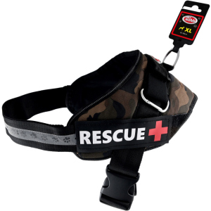 Шлея усиленная Pet Nova Rescue+ XL 70-90 см Камуфляжная (HA-RESCUE-CAMUFLAGE-XL) (5903031442366) в Ужгороде