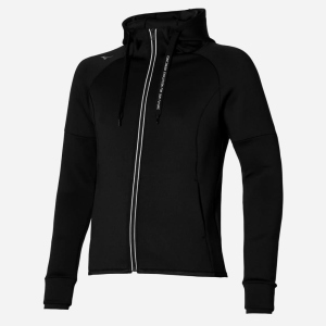 Спортивная кофта Mizuno RB Sweat Jacket 32GC185009 L Черная (5059431214185) лучшая модель в Ужгороде