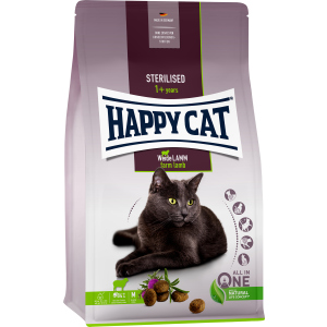 Сухий корм Happy Cat Sterilised Weide Lamm для дорослих стерилізованих кішок зі смаком ягняти 10 кг (70586 / 4001967140712) в Ужгороді