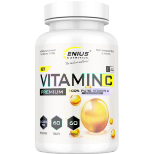 Витамины Genius Nutrition Vitamin C 60 таблеток (7353798853628) ТОП в Ужгороде