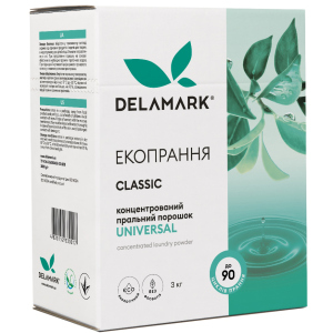 Концентрований безфосфатний пральний порошок Delamark Universal 3 кг (4820152330017) в Ужгороді