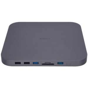 USB-хаб адаптер Ailink Aluminium USB-C Mac mini Hub Card Reader HDD/SDD slot Space Grey (AI-MC25_sg) краща модель в Ужгороді