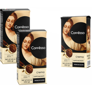 Набор молотого кофе Coffesso Crema 250 г х 2+1 бесплатно (2300000010145)