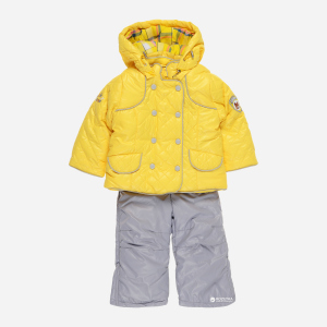 Комплект (куртка + полукомбинезон) Baby Line V118-16 80 см Желтый с серым (ROZ6204000738) лучшая модель в Ужгороде