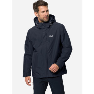 хороша модель Куртка 3 в 1 Jack Wolfskin Arland 3In1 M 1110711-1010 XXL Темно-синя (4055001957569)