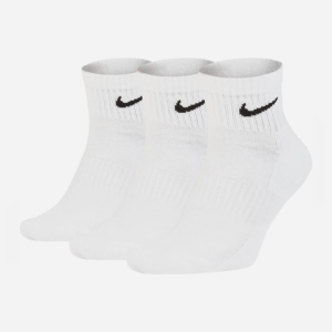 Набір шкарпеток Nike U Nk Everyday Cush Ankle 3Pr SX7667-100 34-36 (S) 3 пари Білий (888407236143) ТОП в Ужгороді