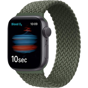 Ремешок Promate Fusion-44S для Apple Watch 42-44 мм 1/2/3/4/5/6/7/SE Green (fusion-44s.green) в Ужгороде