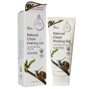 Пилинг-гель для лица Ekel Black Snail Natural Clean Peeling Gel с муцином улитки 180 мл (8809242276929) надежный