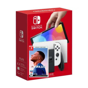 Nintendo Switch (OLED model) White + Гра FIFA 22 Legacy Edition (російська версія) краща модель в Ужгороді