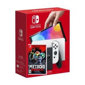 Nintendo Switch (OLED model) White + Гра Metroid Dread (російська версія) краща модель в Ужгороді