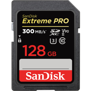 SanDisk Extreme PRO SDXC 128GB Class 10 UHS-II V90 (SDSDXDK-128G-GN4IN) ТОП в Ужгороде