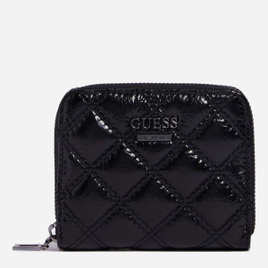 Гаманець жіночий Guess Cessily Slg Small Zip Around SWKM7679370-BLA Чорний (8000702444285) краща модель в Ужгороді