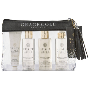 Набор для женщин Grace Cole Travel Set Nectarine Blossom & Grapefruit + косметичка (5055443696551) ТОП в Ужгороде