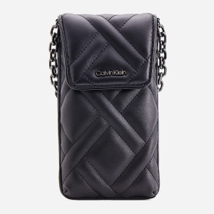 Гаманець жіночий Calvin Klein Jeans Ck Quilt Phone Pouch Xbody K60K608466-BAX Black краща модель в Ужгороді