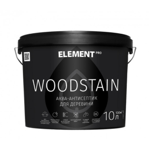 Аква-антисептик для дерева ELEMENT PRO WOODSTAIN, 10 л МАХАГОН краща модель в Ужгороді